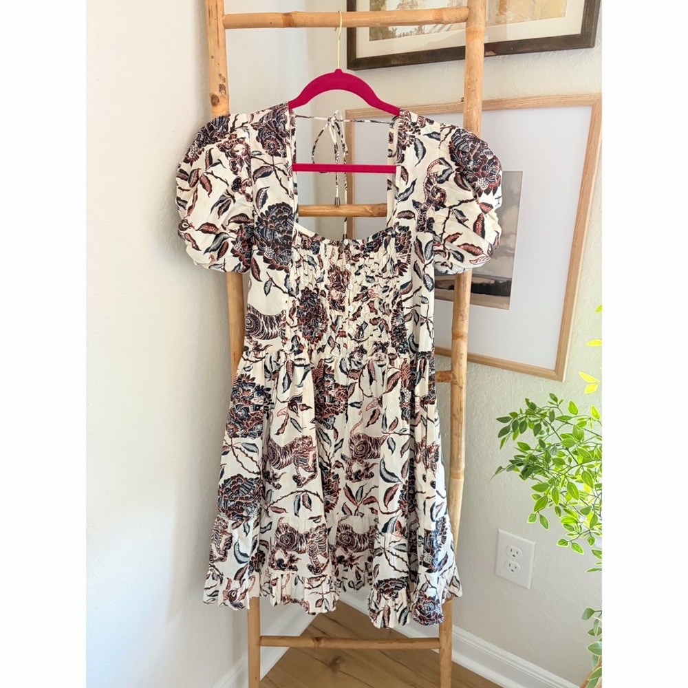 House of Harlow 1960 Baby Doll Mini Floral Dress Sz M